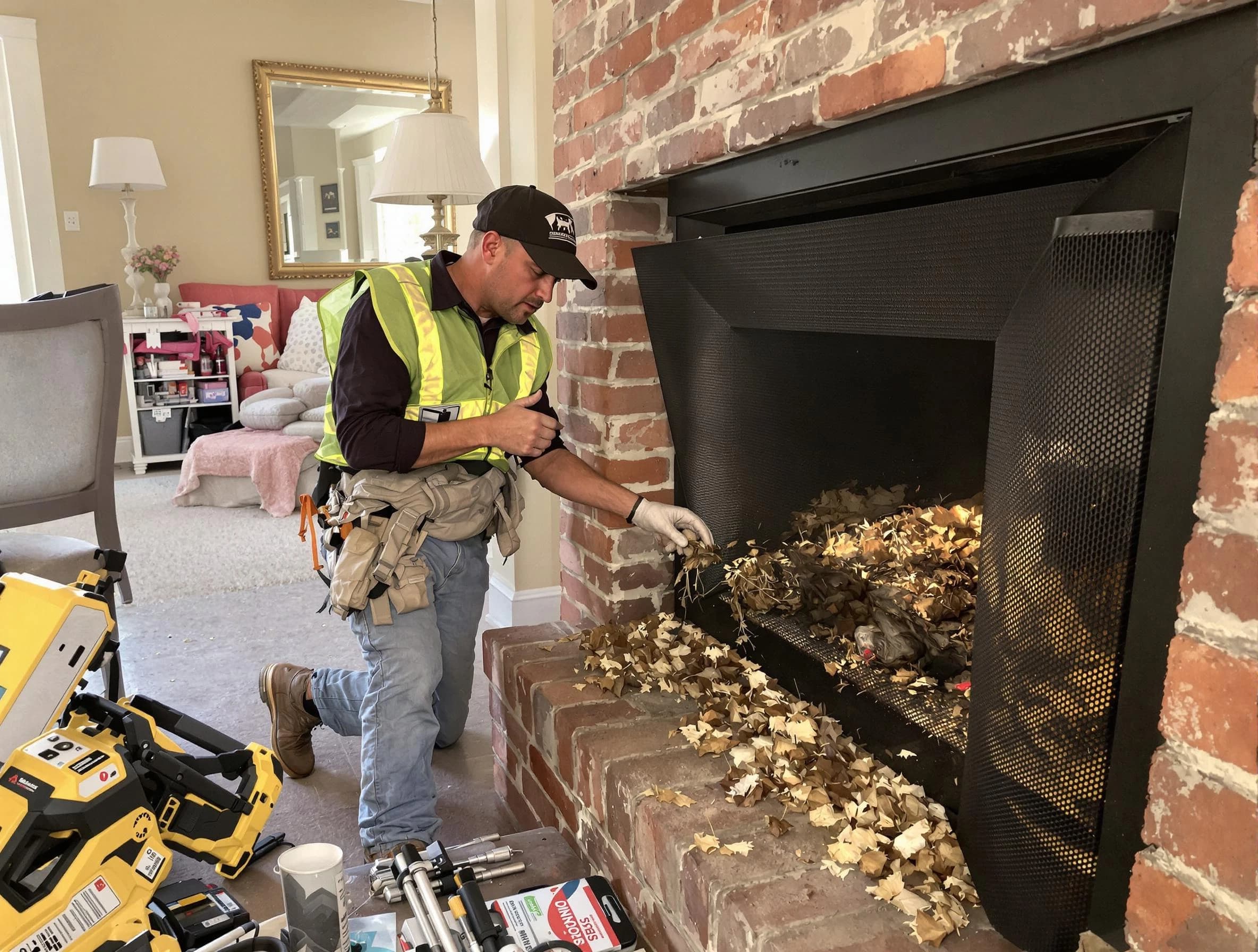 Safe screening installation by Gresham Park Chimney Sweep in Gresham Park, GA