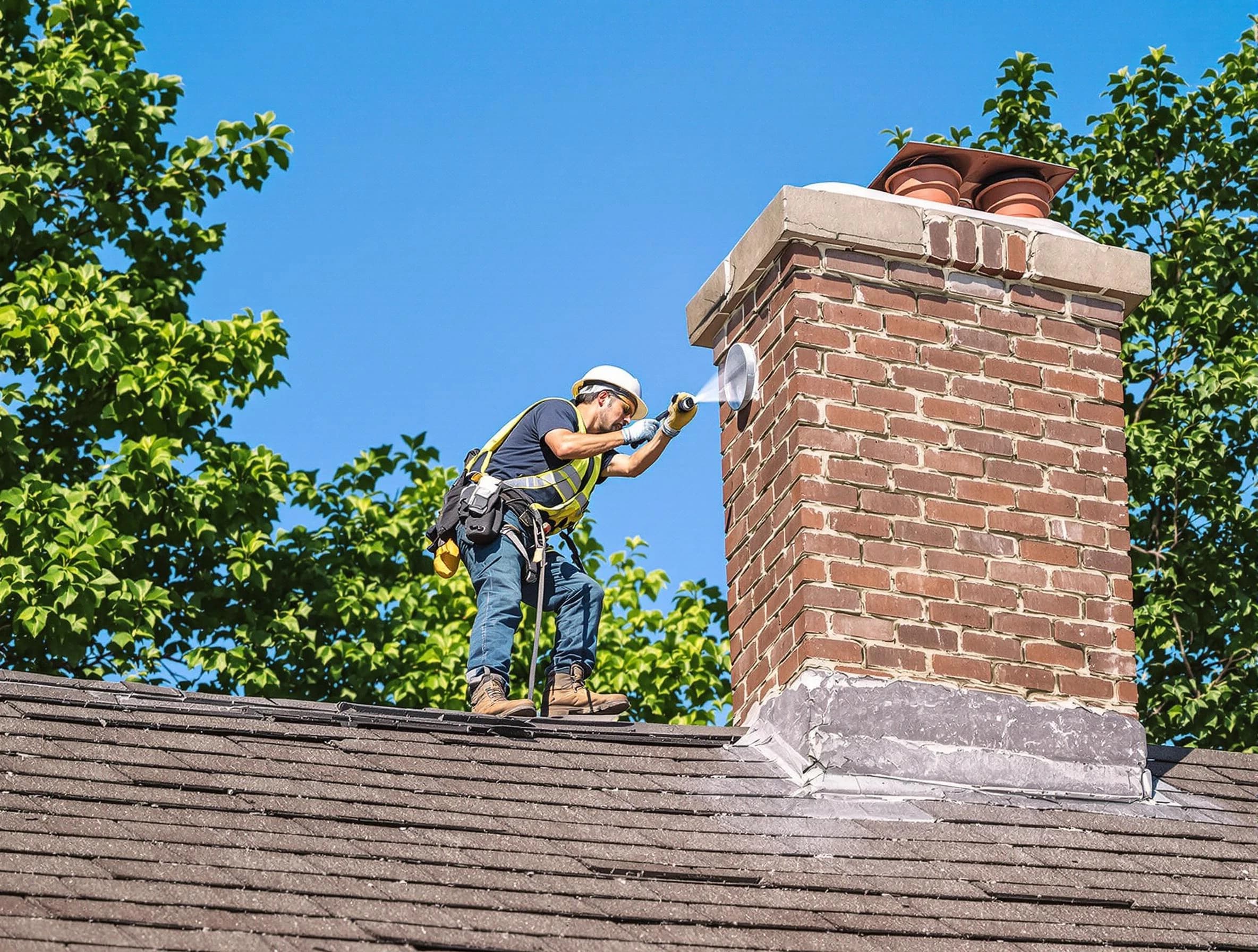 Gresham Park Chimney Sweep performing an inspection with advanced tools in Gresham Park, GA