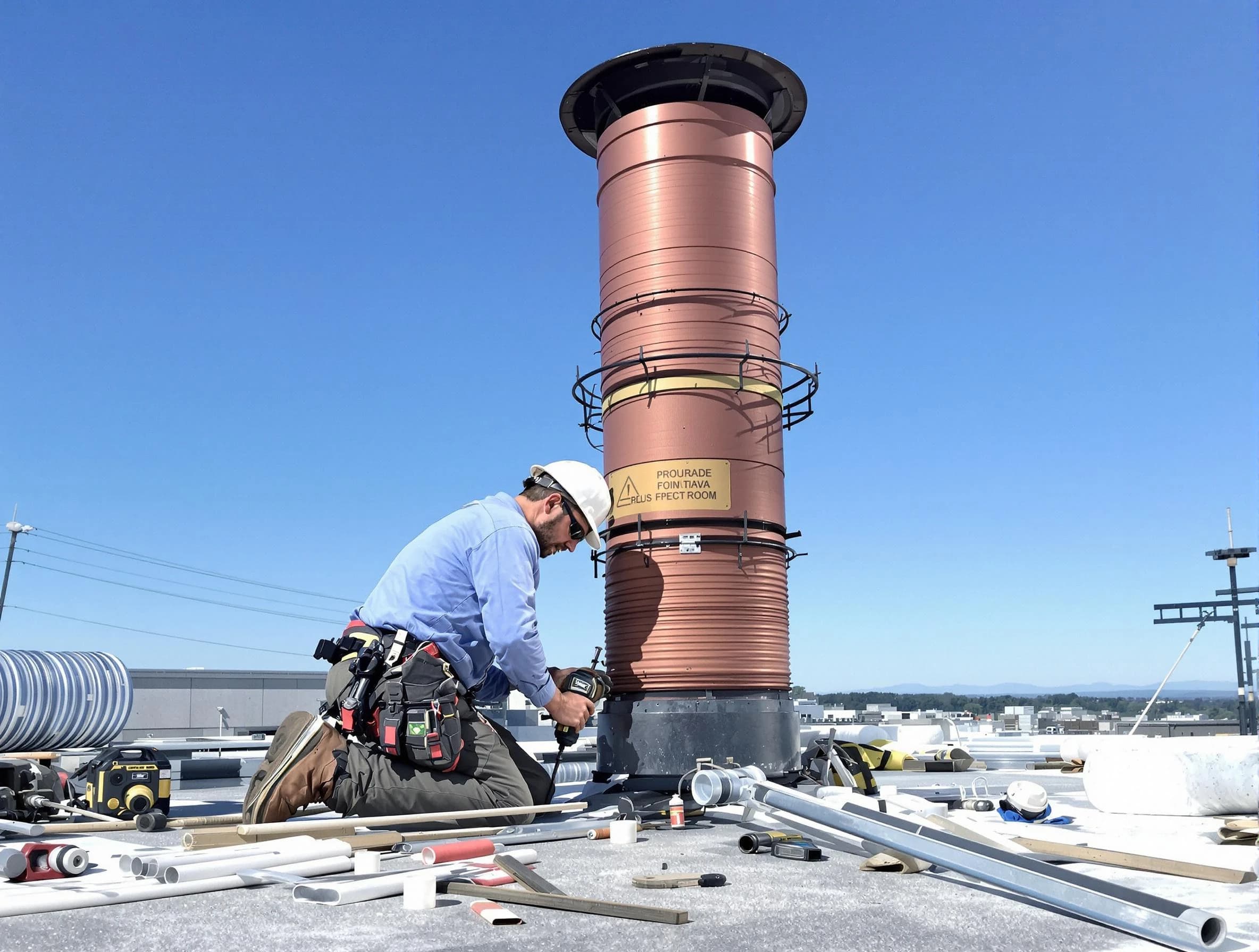 Installed chimney liner by Gresham Park Chimney Sweep in Gresham Park, GA