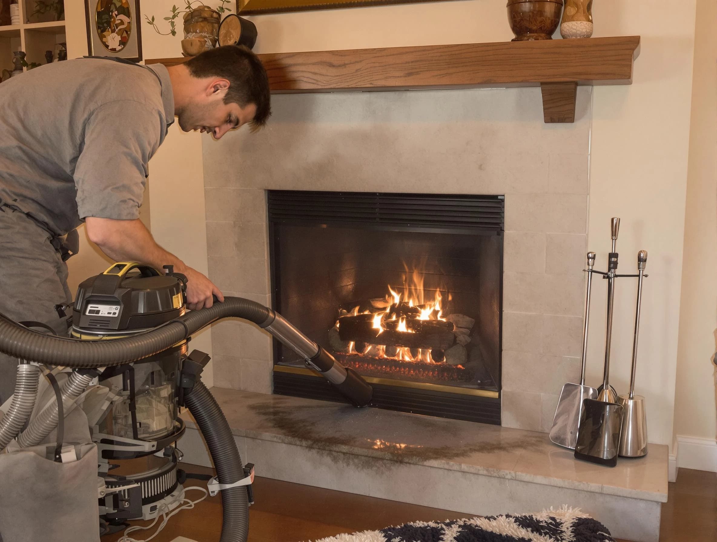 Routine fireplace upkeep by Gresham Park Chimney Sweep in Gresham Park, GA