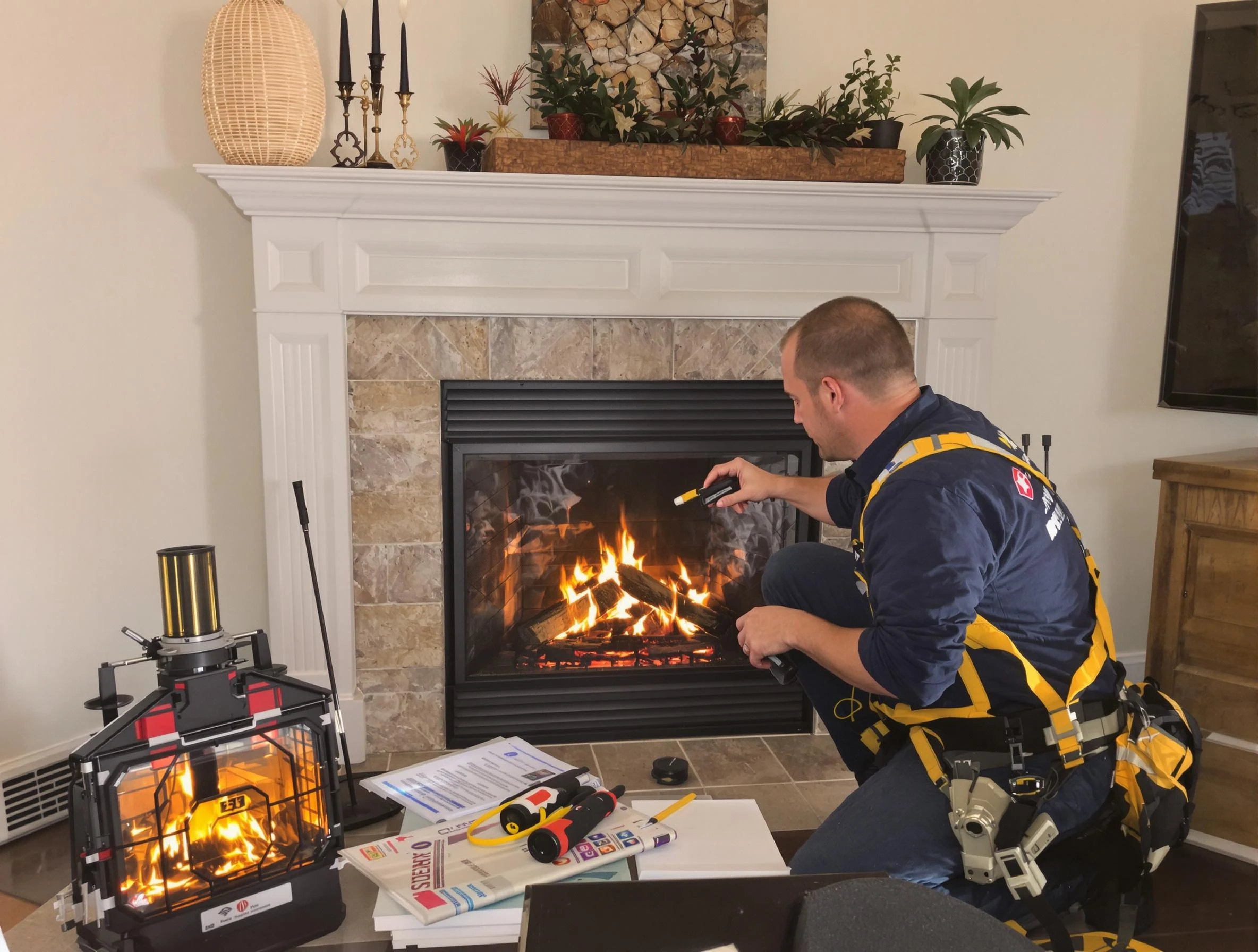 Safety-focused fireplace inspection by Gresham Park Chimney Sweep in Gresham Park, GA