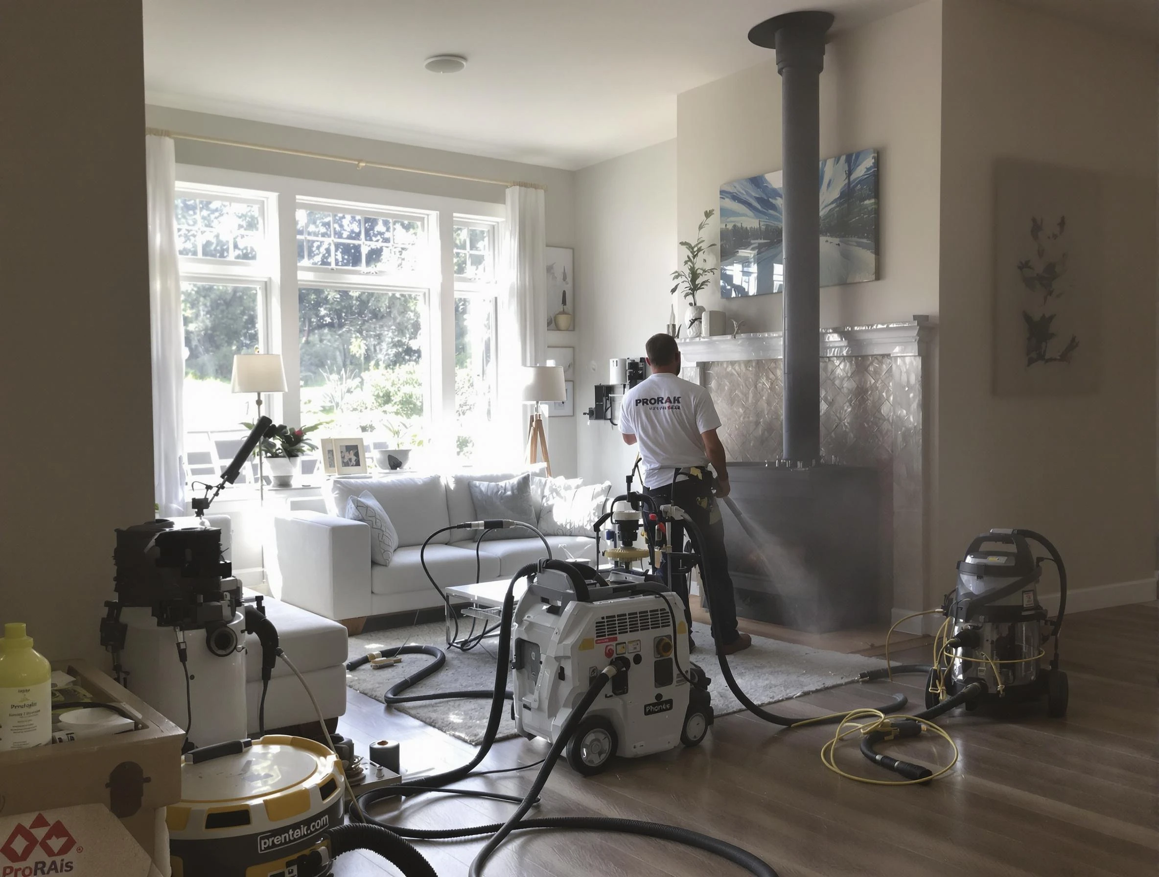 Soot removal service by Gresham Park Chimney Sweep for a fireplace in Gresham Park, GA